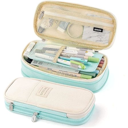 Stor kapasitet pennal holdbar pennholder oppbevaringspose Stati