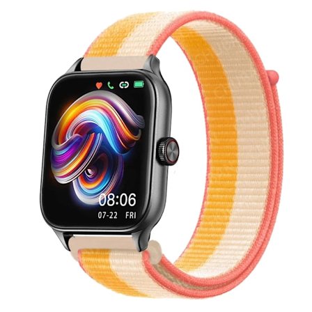 20mm 22mm Nylon Loop band för Amazfit GTS4/2/3/3pro/2e/GTS2 Mini/GTR 4 42mm/47mm/GTR2/2e/stratos armband Amazfit bip rem