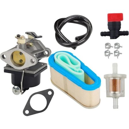 Forgasser, med luftfilter 36356, stoppventil, drivstoffilter, kraftrør, for Tecumseh OHV125, OHV130 og OVH135, erstatningsmodell 640065A