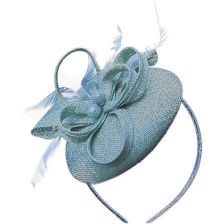 Perle Rund Pillbox Loop Hodebånd Fascinator For Kvinner Bryllup Ascot Races[Dusty Pink]