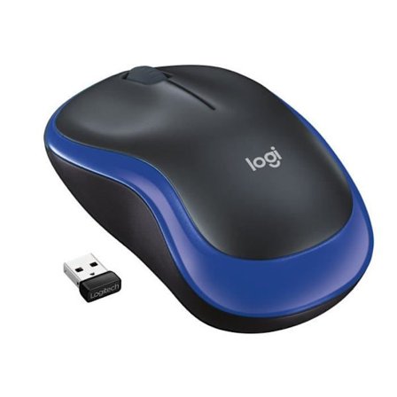 Mus - Trådløs - Logitech - M185 - Blå - Ambidextrisk