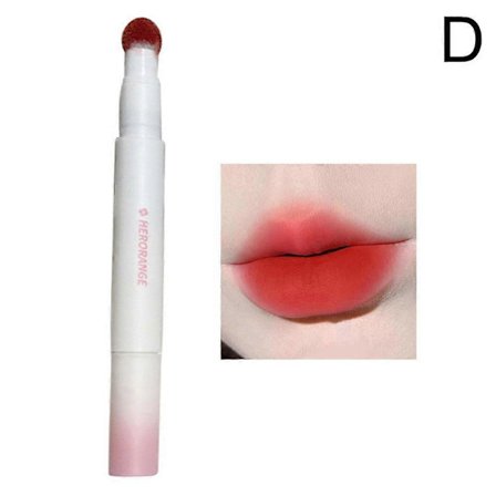 Söt färgad plysch air lip glaze 04# (D) $HERORANGE Söt färgad plysch air cushion lip cream air lip glaze portabel lip glaze batch