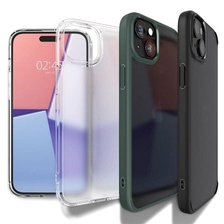 Spigen Ultra Hybrid iPhone 15 Plus kotelo - musta