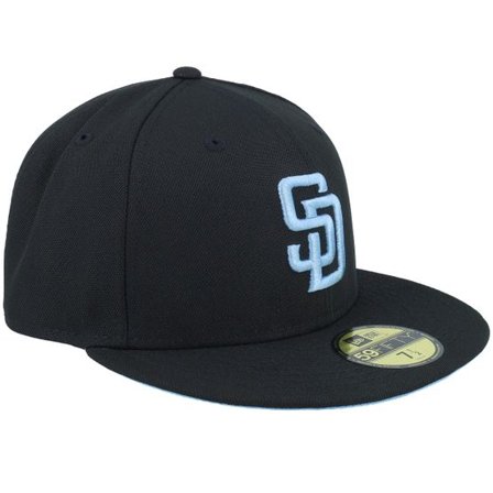 New Era - MLB Svart fitted Keps - San Diego Padres Ultimate 59FIFTY Black/Sky Fitted @ Hatstore