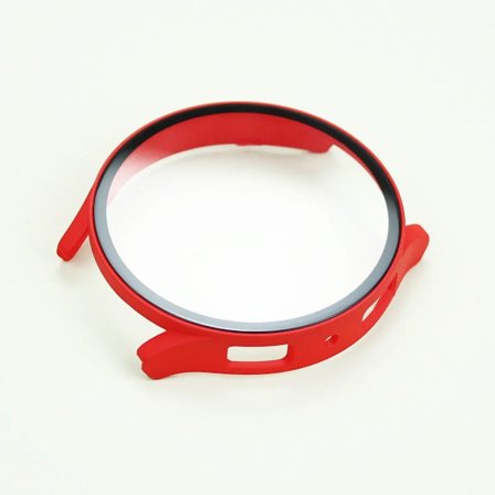 Härdat glas + Skal för Samsung Galaxy Watch 7/6/5/4 skydd 44mm 40mm Full PC stötfångare skärmskydd Galaxy Watch FE Tillbehör