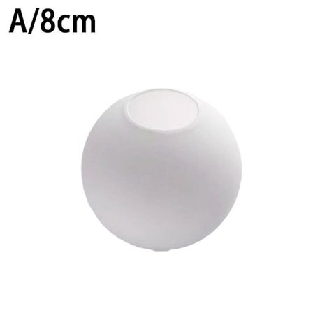 Matt vit glob i glas, lampskärm ersättning rund ljusskydd fix(8cm)