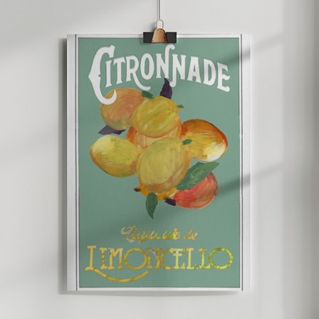 Citronnade Limoncello Poster 50x70 cm