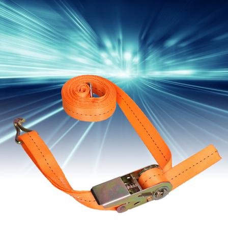 Ratsjestrop i Polyester, Heavy Duty Fastgørelsesrem med Ratsjeknap til Bil, Lastbil, Bagage, Varer (3 Meter (9,8ft))