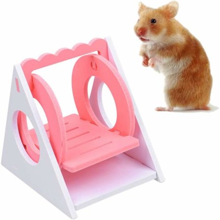 Hamsterin lelut Puinen keinu Ripustettava kolmiokeinu Lemmikkieläinten riippumatto Hiiri Hiiri Rotta Hamsteri Leikki keinutuoli Lelut pienille (