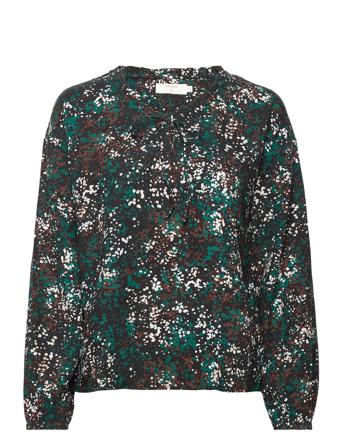 Crvimma Blouse Bluse Langermet Multi/mønstret Cream