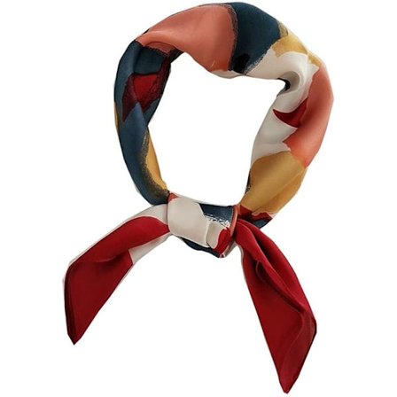 Silk Feeling -huivi, keskikokoinen neliönmuotoinen satiininen huivi naisille, 27,5 tuumaa