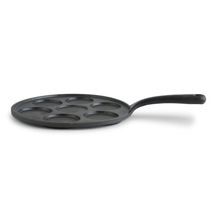 Plättlagg støpejern klassisk 24 cm Svart Black