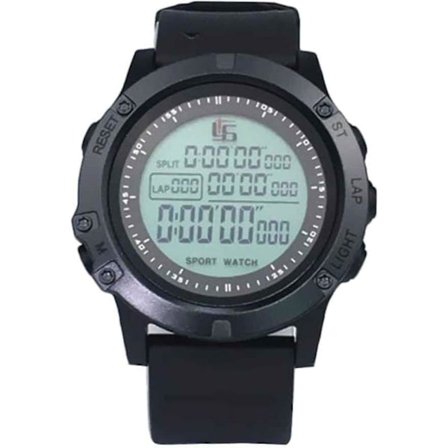 Fotbollsdomarklocka med timer, timer, nattlampa, nedräkning, stoppur, sportlärare spel, stor urtavla (svart) CY