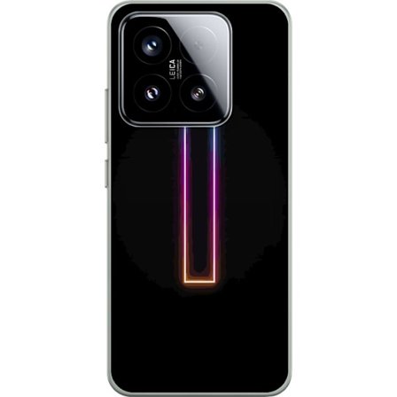 Yhteensopiva Puhelinkuori Xiaomi Xiaomi 15 Minimalistinen neonkirjain I sateenkaaren väreissä tummaa taustaa vasten