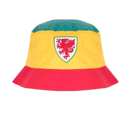 FA Wales Bøttehatt FAW Offisiell Fotballgave Rød Gul Grønn