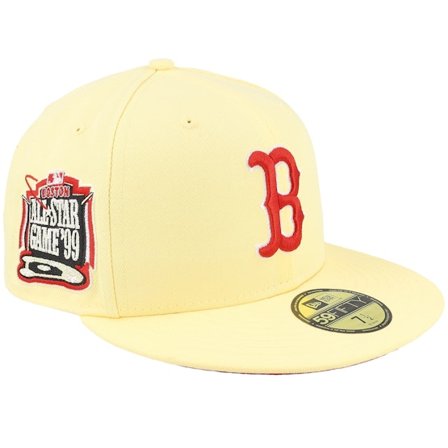 New Era - Amarillo fitted Gorra - Boston Red Sox Launch 59FIFTY Pastel Yellow Fitted @ Hatstore