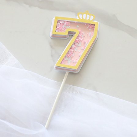 Cake Topper Hyvää syntymäpäivää 7 7