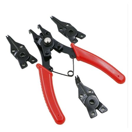 4 in 1 vaihdettava sokkanihti, monitoimipihdit, ulkoinen sisärenkaan poistotyökalu -