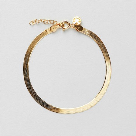 Herringbone armband - 18K Guldpläterat Sterling Silver - Safira