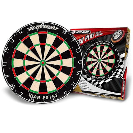 18 tuuman sisalverkko-design naulaton häränsilmä-dartstaulu 6 dartilla