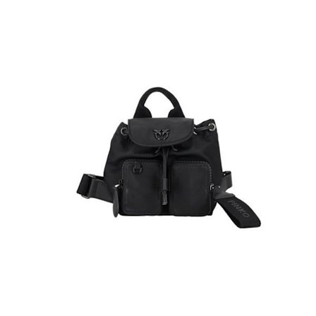 Pinko - 102742A1J7 - Vagabond Backpack Mini Återvunnet Nylon, Damväska, Z99bNero Limousine Blockfärg, En storlek