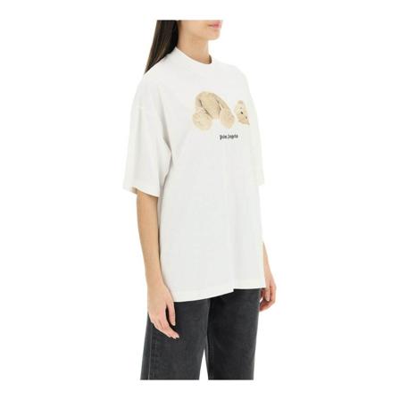 Palm Angels, T-Shirts Wit, Dames, Maat:XS