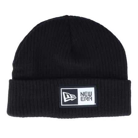 New Era - Noir cuff Bonnet - Hatstore Exclusive x Short Knit Thin Ne Black Cuff @ Hatstore