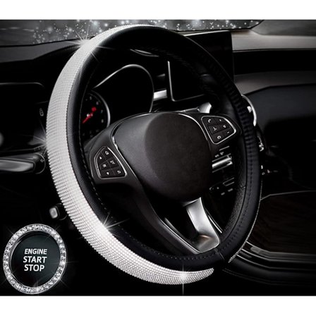 Bling-ratin ohjauspyörän suojukset autoon, naisten ohjauspyörän suojus Di