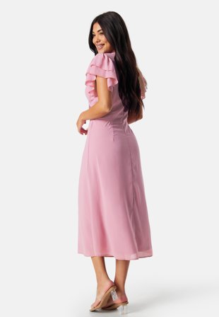 Bubbleroom Occasion Flounce Sleeve Chiffon Dress Tøj