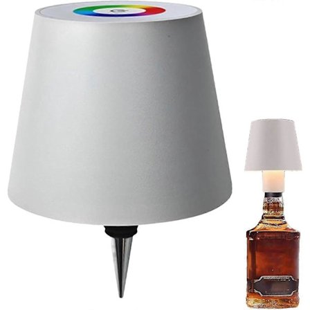 Langaton pullolamppu RGB/3 väriä himmennettävä Pridola langaton pullolamppu, ladattava hengitysvalotila kosketus langaton pöytälamppu