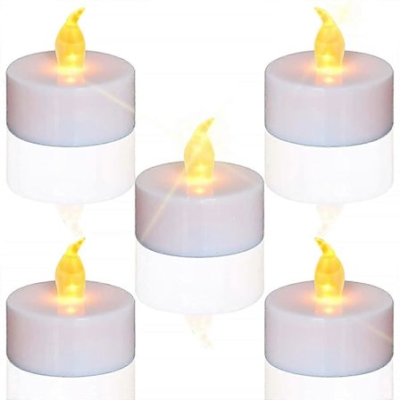 Fyrfadslys, LED blinkende flammeløse lys, 24 stk.