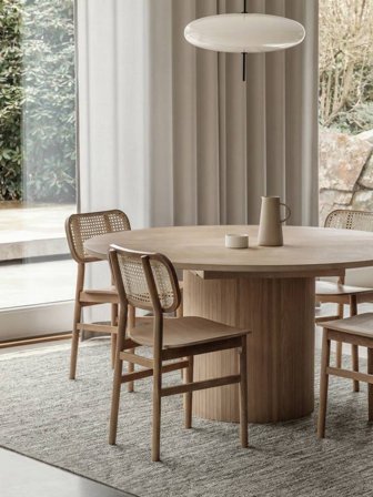 Tapis De Laine Uni Serafina Gris Foncé Oeko-Tex