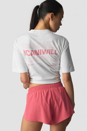 ICANIWILL - Everyday Cotton T-shirt Print White - Damen - ICIW