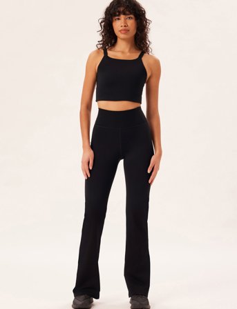 Girlfriend Collective Compressive Flare Legging - Black - XS