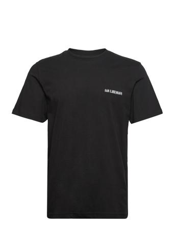 Casual Tee Short Sleeve T-shirts Short-sleeved Svart HAN Kjøbenhavn
