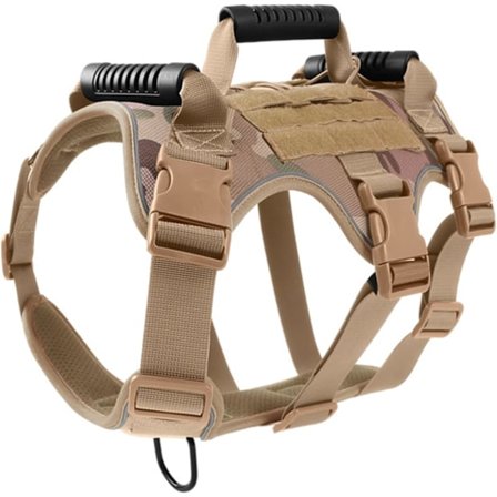 Hundsele Taktiskt Hundväst Hållbar Nylon Militärsele för Träning och Utomhusaktiviteter