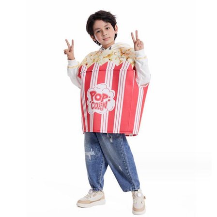 Halloween Popcorn-kostyme for barn