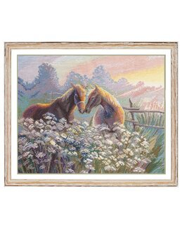 Broderikit Billede Heste - Knittingroom