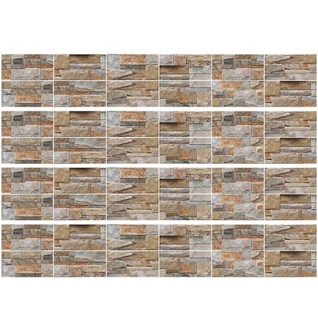 48 ark 3D selvklebende flis klistremerker Skrell og stikk Backsplash gulv vegg klistremer bad kjøkken benkeplate dekor