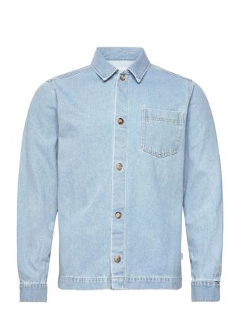 Layton Hybrid Shirt Overshirts Blå Les Deux*Betinget Tilbud