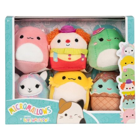 Squishmallows Micromallows 6-pakning Archie & Venner