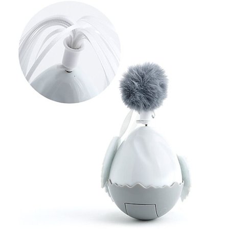 Elektrisk tumbler kattleksak med roterande boll utan batteri