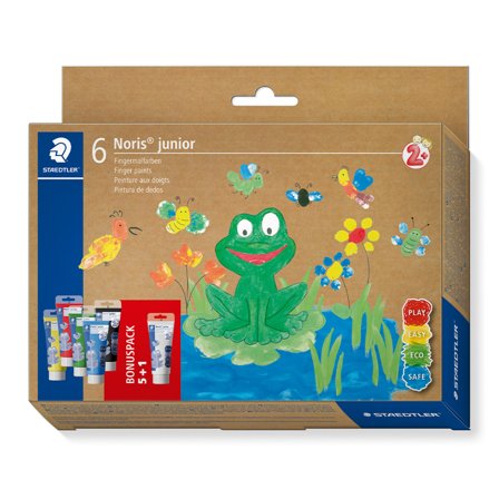 Staedtler Noris Junior Fingermaling 6x75 ml