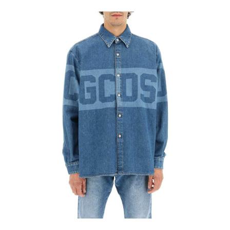 Gcds Shirts Blå, Herre Skjorter