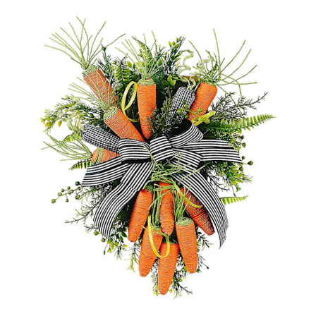 Påskekrans Gulerod Forår Kunstig Æg Krans Dørhængende Ornament