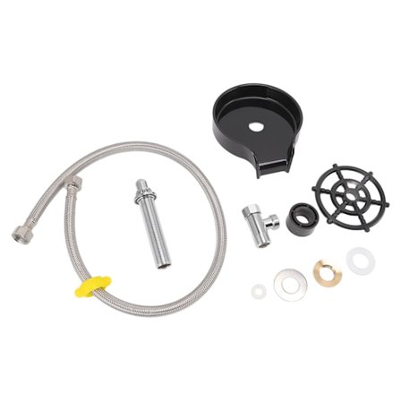 Glasskyller Høytrykksspyle Vask Servanter Koppvasker for Kjøkken Bar Tilbehør Svart