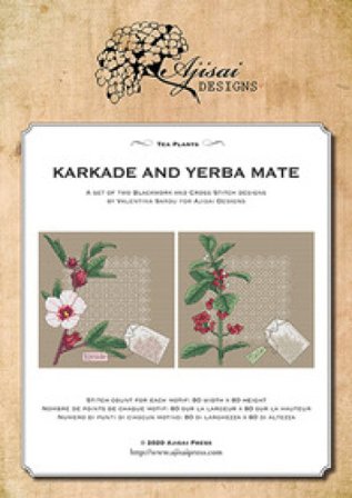 Tea plants. Karkade and yerba mate. Cross stitch and blackwork designs. Ediz. a colori Valentina Sardu