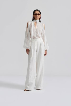 Malina - Mya linen pants - XXL - White