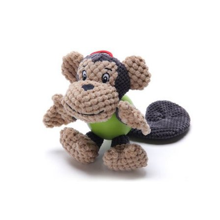 Hundleksak med Squeaker Inuti Monkey Shape
