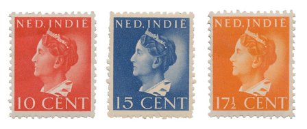 Hollandsk Ostindien 1941 - NVPH 274-276 - Ubrugt